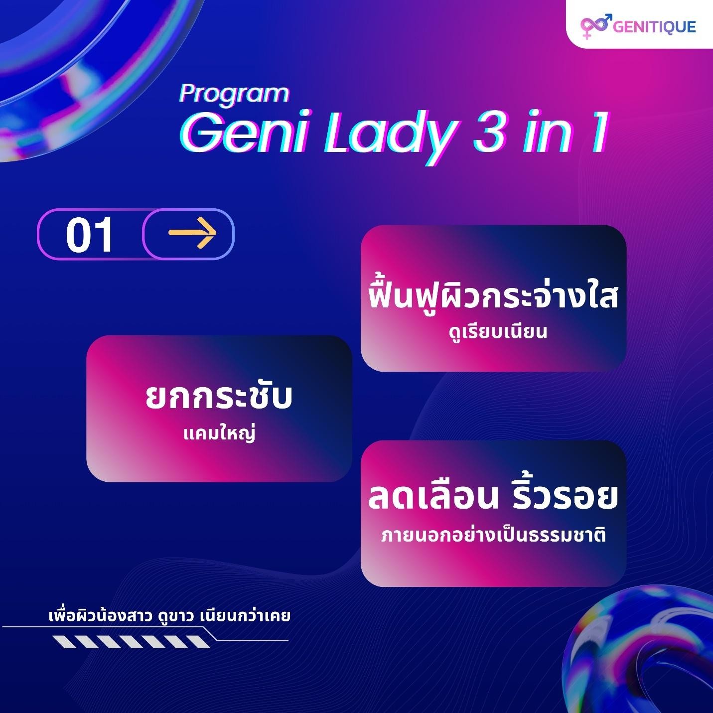 1.โปรแกรม Geni Lady 3 in 1