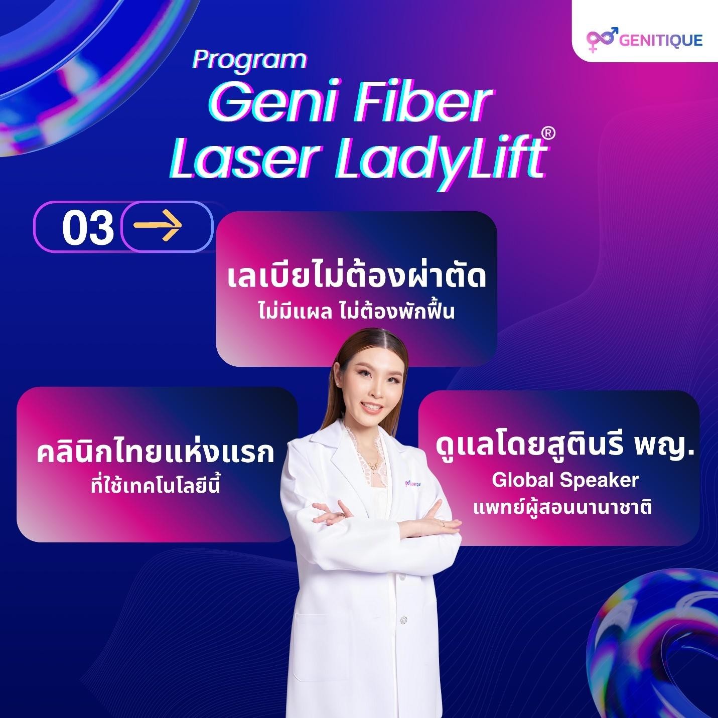 3.โปรแกรม Geni Fiber Laser LadyLift®